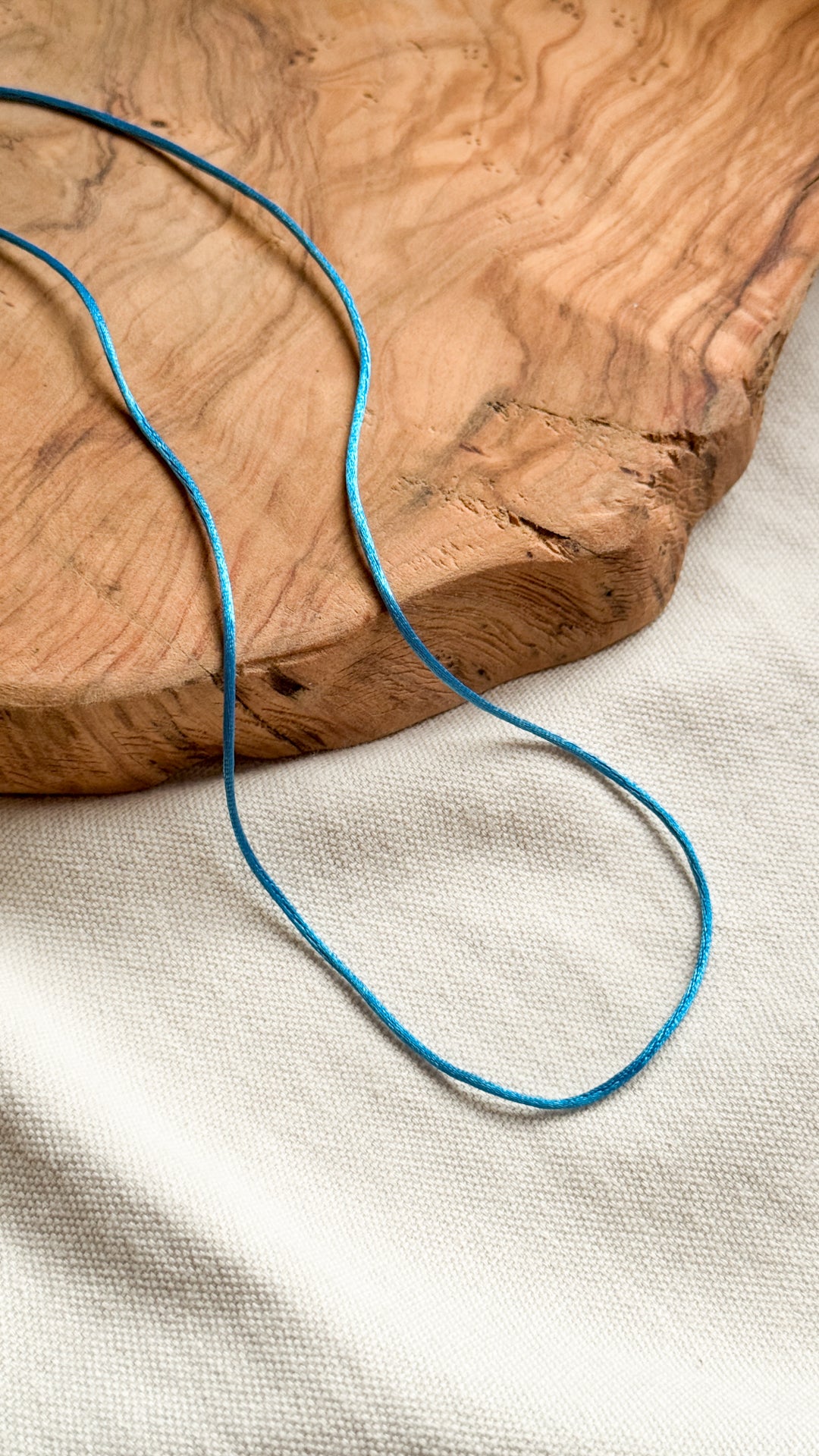 Cordino di raso azzurro