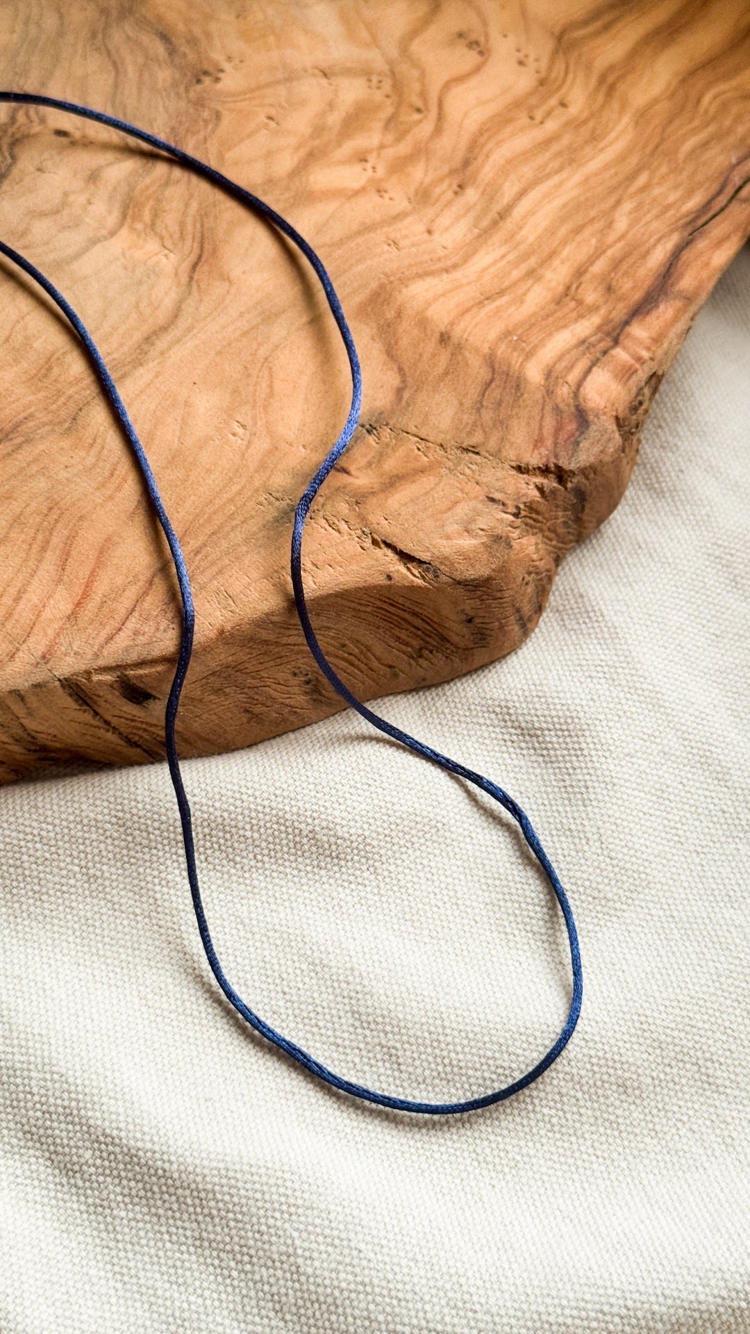 Cordino in raso blu
